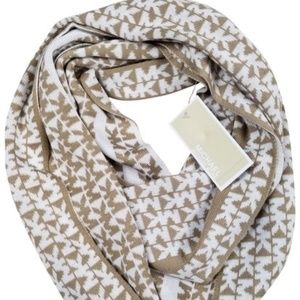 Michael Kors logo knit infinity scarf